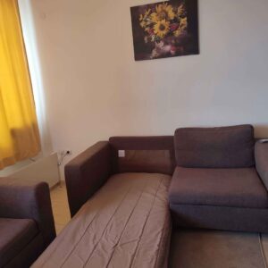 Half stretched sofa in the livingroom.