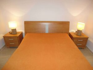 The bed.